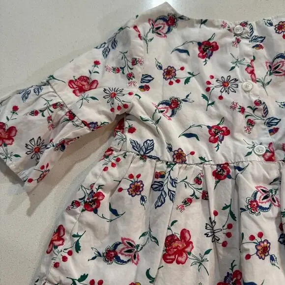 Janie and Jack Toddler Girl 2T Floral Blouse - Picture 5 of 5